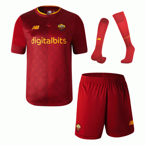 Roma Soccer Jersey Home Kit(Jersey+Shorts+Socks) Replica 2022/23